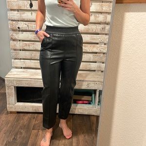H&M Size 2 Fake Leather High Waisted Dress Pants